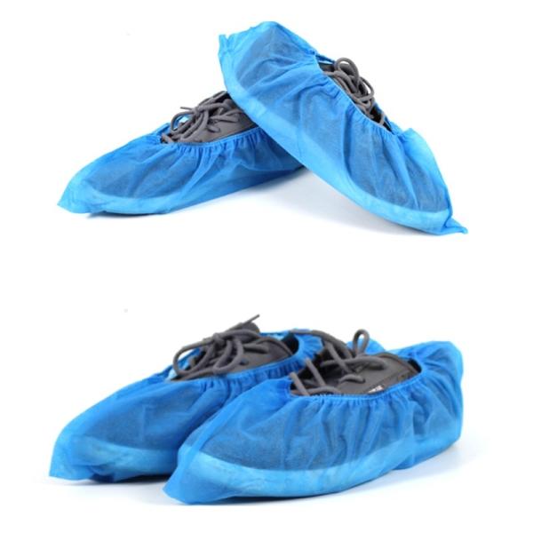 Plastic Blue Anti Slip Shoe Protector Covers Non Slip