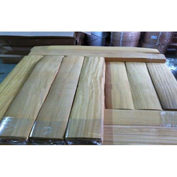 Natural Wood Flooring Veneer Yellowish Brown , Engineered Wooden Flooring