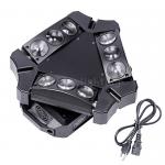 Home Party 3x3 9pcs 12w RGBW 4in1 Mini LED Spider Beam DMX Wash Moving Lights