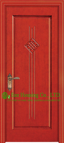 MDF Timber Veneer Single Door For Residential Project ,Mdf Veneer Room Door