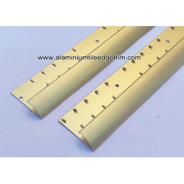 Aluminium Carpet To Laminate Flooring Trim Matt Gold 0.9m / 1.8m / 2.7m