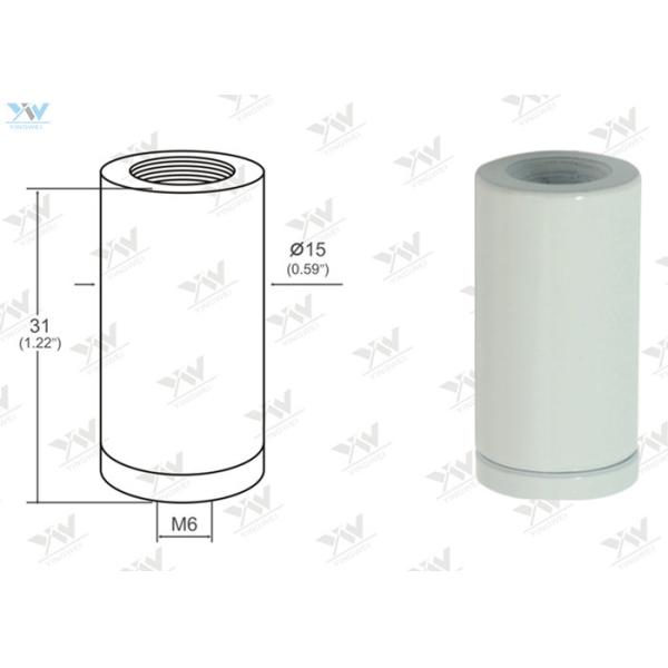 White Painted Ceiling Cable Hanging System Mounting Brass Material Ceiling Coupler