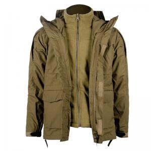 Cheap ODM Military Winter Coat Men Windbreaker Hood Fiber Polyester for sale