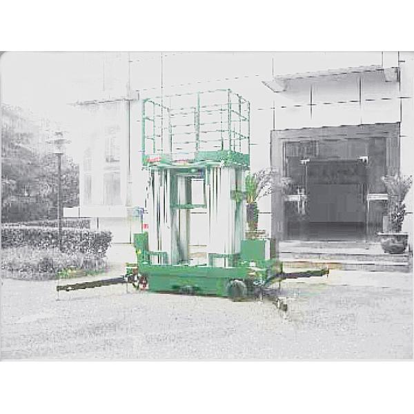 300kg Capacity Aerial Aluminum Work Platform Four Mast 14 Meter For Two Men