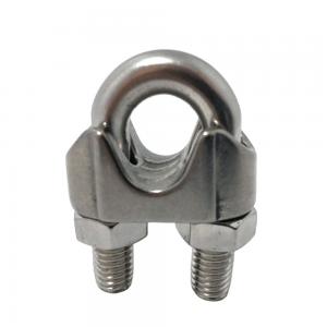 Cheap 304 / 316 Stainless Steel Wire Rope Clip with Electro Galvanized Coating for sale