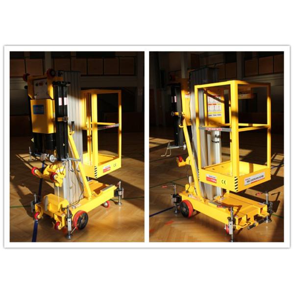 Easy Loading Vertical One Person Lift , 7.6 M Platform Height Hydraulic Aerial Lift