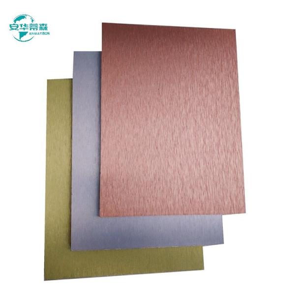 ISO14001  Brushed ACP Fire Retardant Aluminium Composite Panel For Construction