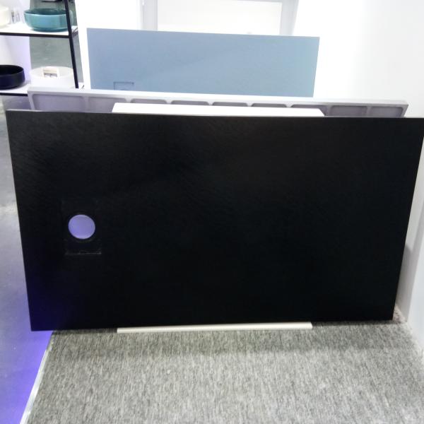 Luxury Black Bathroom Shower Tray With Patterned Home Hotel Use