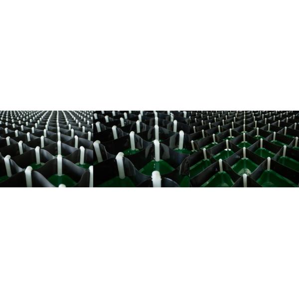 HDPE PP PET Fusing Geo Cell Grid Custom Black Perforated Geocell