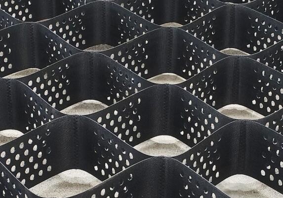 Black Ground Erosion Control Geocell Grid For Slope Protection