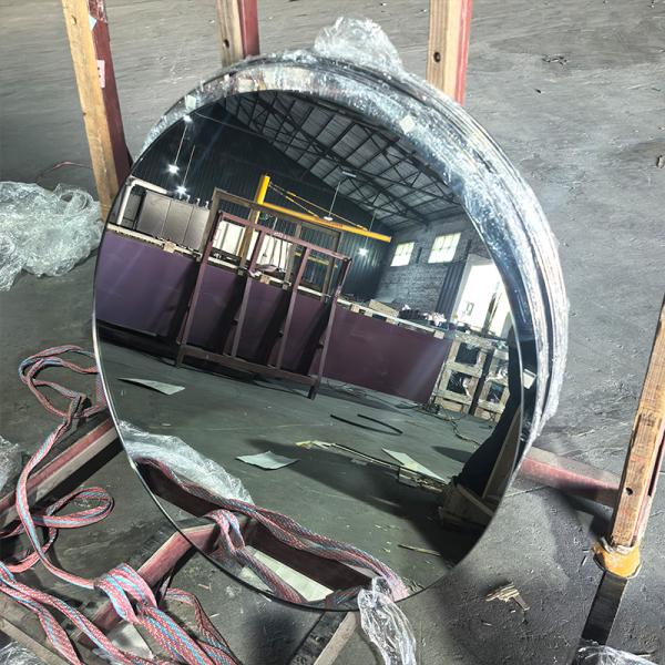 Art round mirror table plate living room coffee table mirror processing round table mirror shaped cutting processing