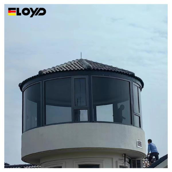 Thermal Broken French Single Aluminum Casement Window Replacement Hurricane Impact