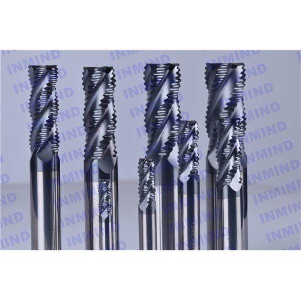 HRC60 4mm - 20mm 4 Flute Carbide End Mill , Cutting Mill Machine Milling Tool