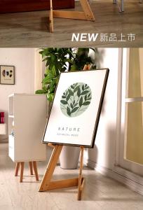 Cheap Wooden Easel Retail Poster Display Stand For Product Advertising Promotion for sale