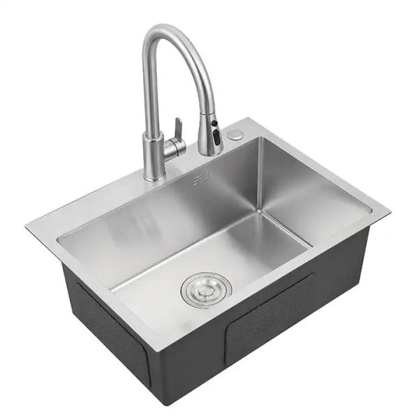 Rectangular Stainless Steel Utility Sink Above Counter Kitchen Sink