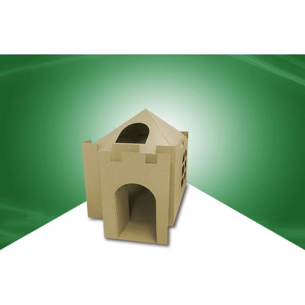 Indoor Kids Cardboard House , Cardboard Play Houses Environment Friendly