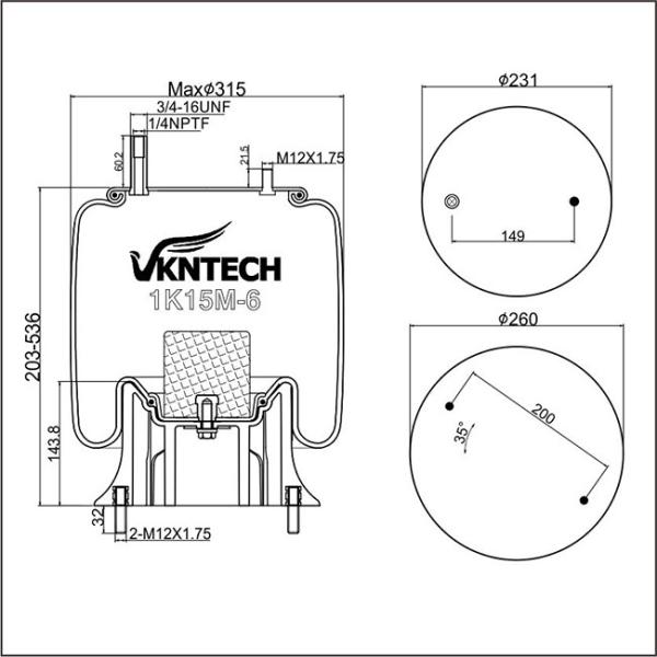 MK316885 MITSUBISHI Air Shock Absorber 1R12-473 Goodyear Suspension Air Bags