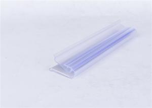 Cheap Extruded Transparent Plastic Profiles For Showing Supermarket / Store Price Tag for sale
