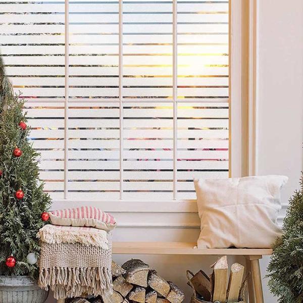 Building Striped Window Film For Privacy Masking 2mil 1.52m X 30m