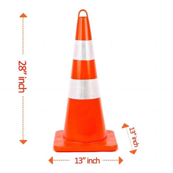 Reflective Collars Traffic Safety Cones For Traffic Control 350 X 350mm 1.8KG