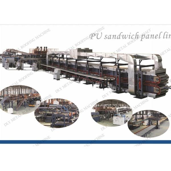 380V Metal Roofing Roll Former 1250mm Mineral Wool Sandwich Panel Machine