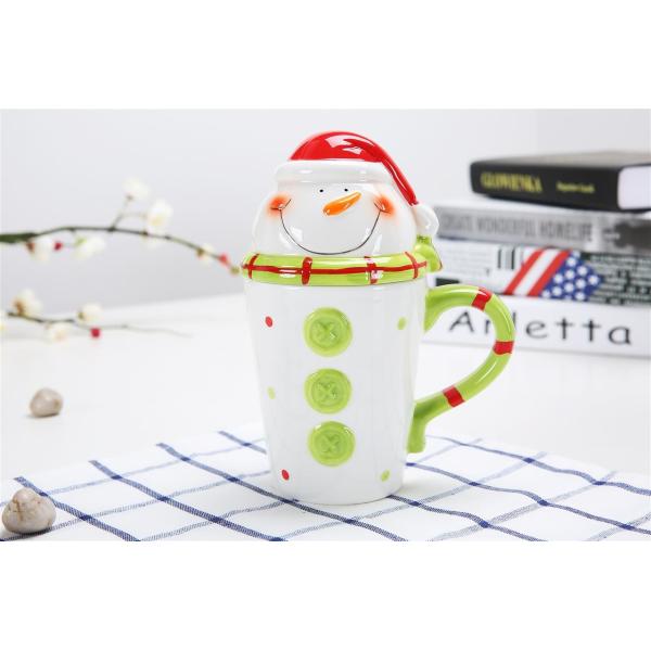 Round Holiday 301CC 10 Ounce Christmas Ceramic Mugs