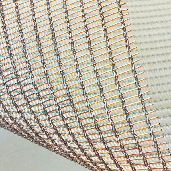 UV Protection Metal Laminated Glass , Fabric Laminated Glass With Metal Mesh