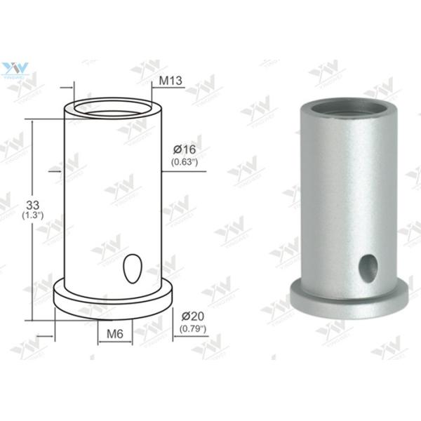 Pearl Chrome Ceiling Rail Hanging System Satin Finishing Ceiling Attachment Base