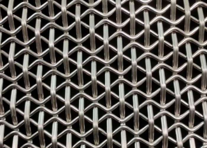 Stainless Steel 304 Decorative Wire Mesh with 25mm*50mm Mesh Size and 2.2mm Wire