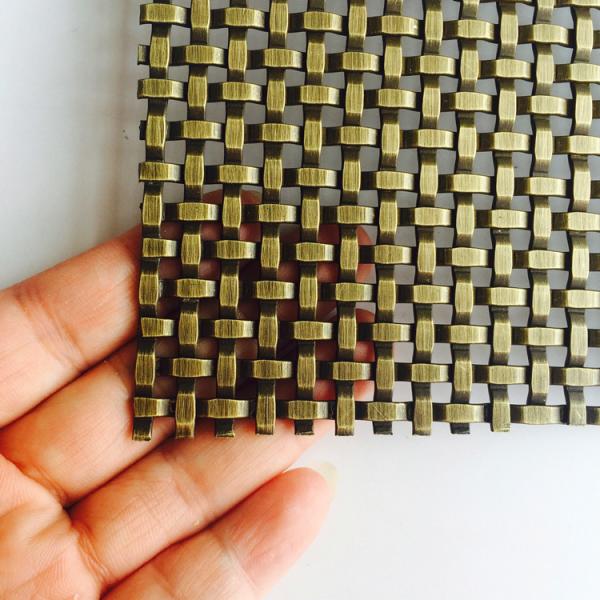 Versatile Architectural Brass Mesh Corrosion Resistant Custom Metal Mesh Woven