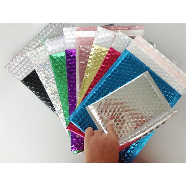 Express Packaging Metallic Bubble Mailing Envelopes Water Resistant Custom Logo