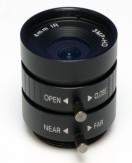 4mm Manual Iris Control lens, 3.0 Megapixel, 4/6/8/12/16/25mm available