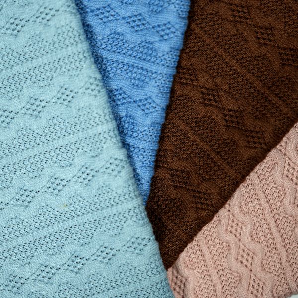 Breathable Jacquard Fabric Anti Static 95 Percent Polyester 5 Percent Spandex Fabric