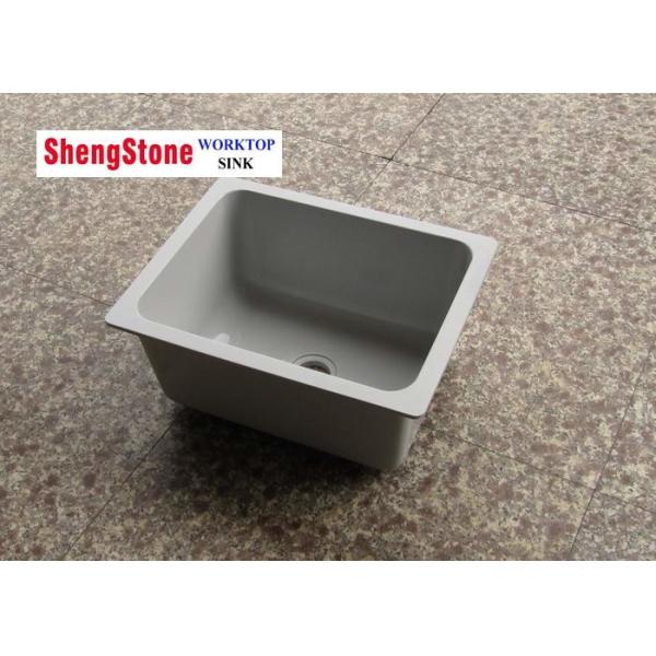 Resist Chemical Reagents Epoxy Resin Sink For High School Lab , Size Custom