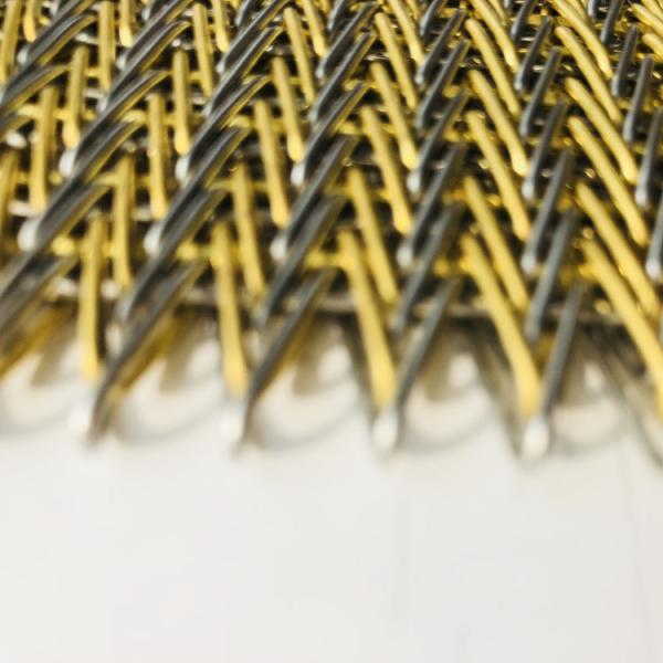36m Electroplated Spiral Wire Mesh 8.9kgs/m2 With Core Components