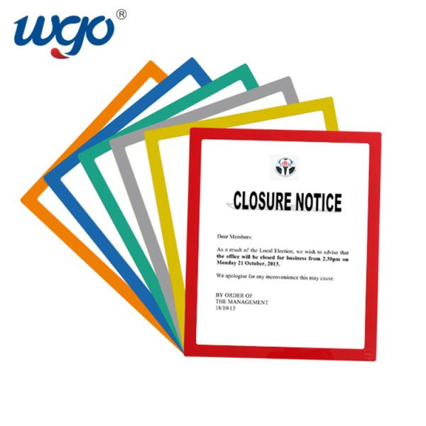 A4 8.5x11 8x10 Sticky Back Photo Frames PVC With WGO Reusable Adhesive Tape