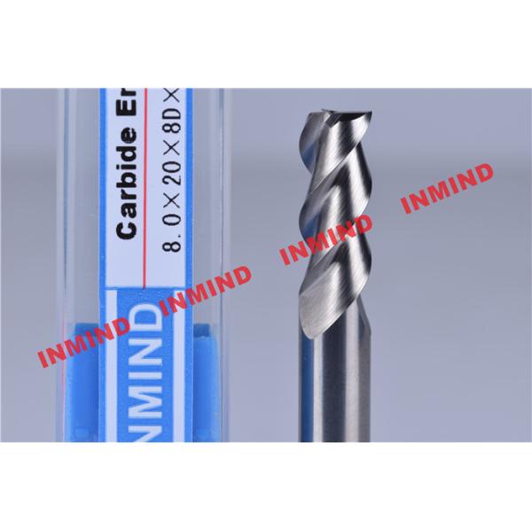 30º Helix Angle End Milling Cutter / Aluminum Cutting End Mills HRC50 Hardness