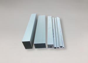 Cheap Silver White Anodizing Aluminium Tube Profiles , Extruded Aluminum Rectangular Tubing for sale