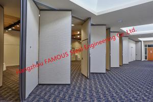 Cheap Panel Folding Fabric Doors Soundproof Fast Sliding Wall Partition Doors For Conference Room for sale