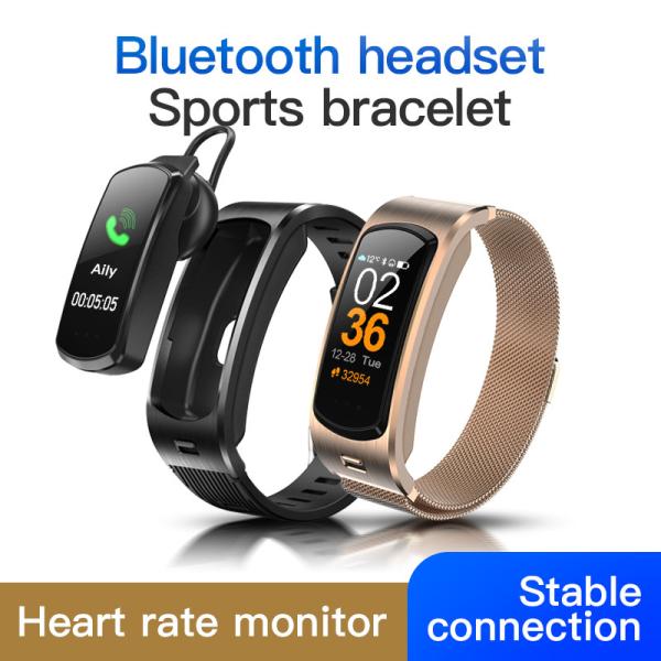 BLE Full Touch SmartWatch 90MAH Alarm Metal Parts Health Tracking Bracelet