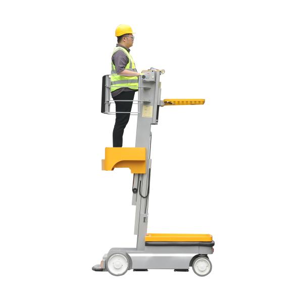 Premium Quality Durable Vertical Mast Self Propelled Aerial Man Lift Electric Order Picker