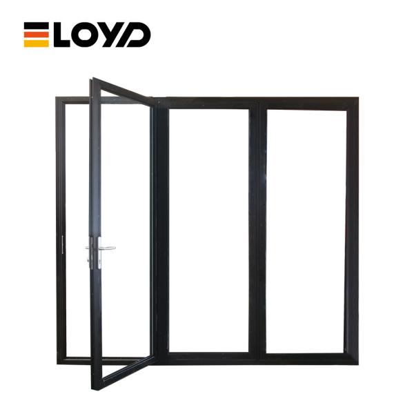 Anodized Aluminium Folding Patio Doors Exterior Accordion Customized