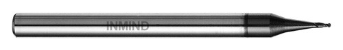 HRC55 Ball Nose Micro End Mill with AlTiN Coating 0.8 mm Diameter