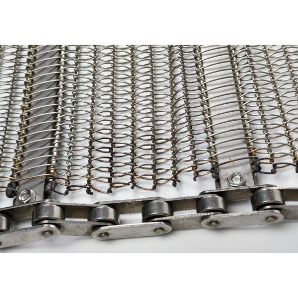 Food Grade Stainless Steel Flat Belt With Metal Wire Mesh Plain Weave For Furnace Oven & Pizza Oven Conveyor Belts