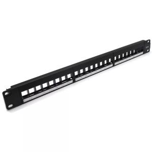 Cheap 19 Inch CAT6 UTP Patch Panel 1U RJ45 24 Ports Blank for sale