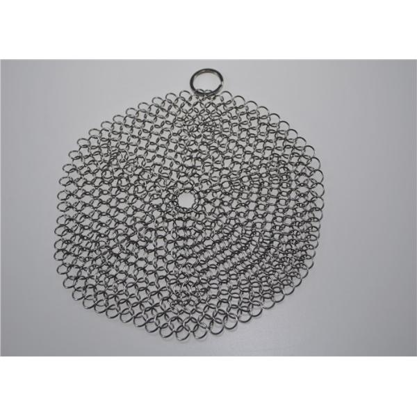 Multi Specifications Stainless Steel Chainmail Scrubber For Pot Cleaning