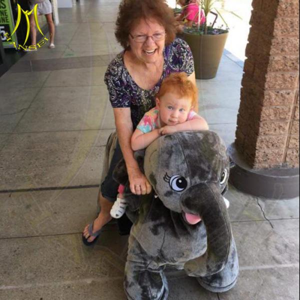 Hansel low price coin operated amusement toys plush ride on animalsfor business plan