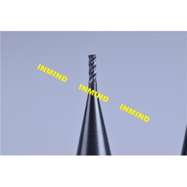 Carbide 0.2 mm Micro Milling Cutters , 2 Flute TiSiN Coating Milling Machine Cutters