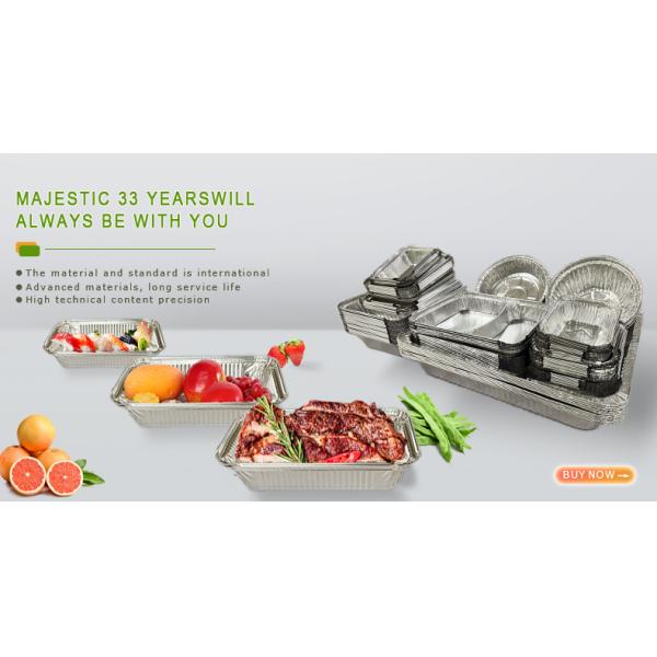 Food Packing Process Type Pulp Moulding Aluminum Foil Oven Tray for Convenient Baking