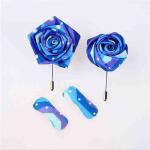 Wedding Party Handmade Flower Brooch Eco - Friendly Fray Resistant Material